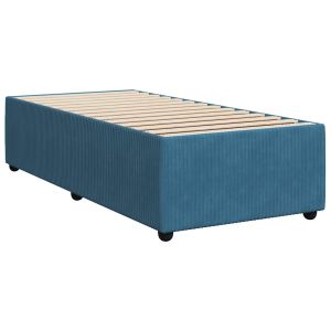 vidaXL estructura de cama de terciopelo azul 90x200 cm