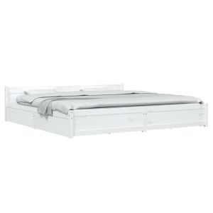 vidaXL estructura de cama con cajones blanco 180x200 cm
