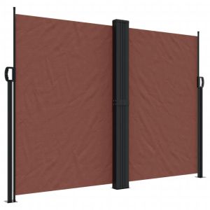 Toldo lateral retrátil 180x600 cm castanho