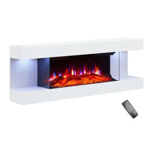 Lareira elétrica BALDERIA Lumina - de parede, aquecimento - branco