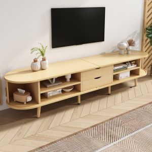 Móvel de tv com 2 gavetas carvalho claro 42x170x40cm