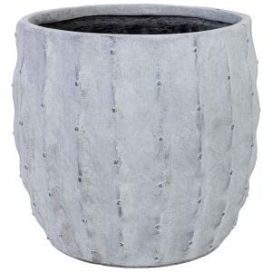 Vaso em fibra de vidro branco 35x35x35 cm (altura)