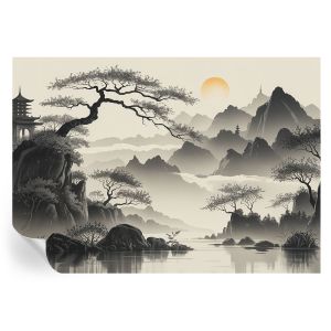 Papel parede adesivo paisagem oriental 208x146 tulup