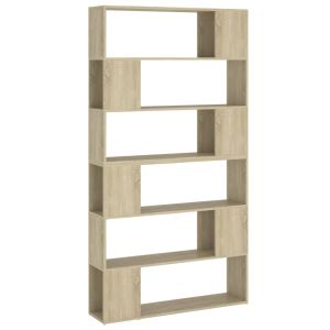 vidaXL estantería divisor de espacios color roble sonoma 100x24x188 cm