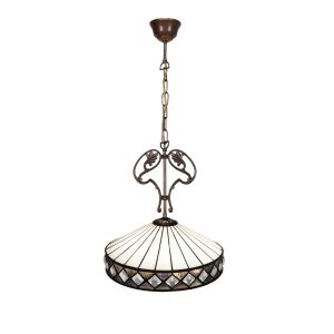 Luminária pendente com ornamento em ferro fundido, série ilumina, 30 cm de
