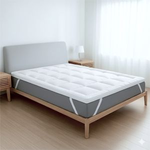 The white stone topper 90x190 cm em enchimento de 800 g