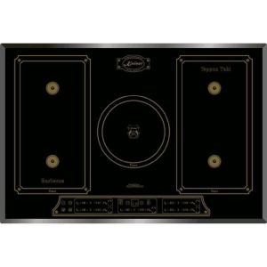 Placa de indução kaiser, cooktop de indução 77cm, zona livre, powerboost 4,