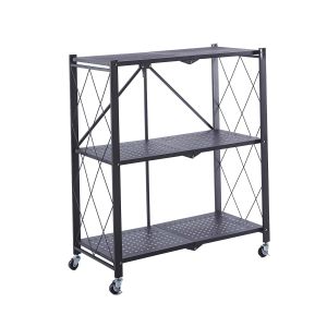 Estante dobrável 71,5x36x84 cm catter house kim 84 preta (até 120 kg))