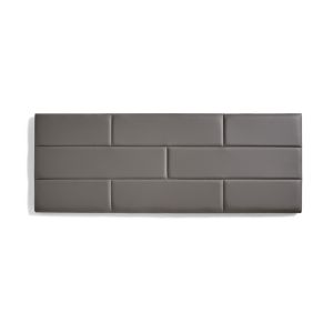 Cabeceira de cama 160 muro ladrillos de polipiel 162x57x5cm gris