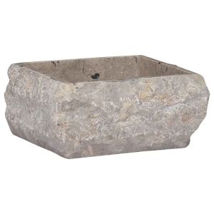 Lavatório vidaxl mármore cinza 30x30x13 cm