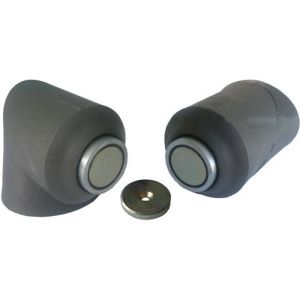 Butoir de porta magnético universal 161340 monin - cinza - força 35kg - 161