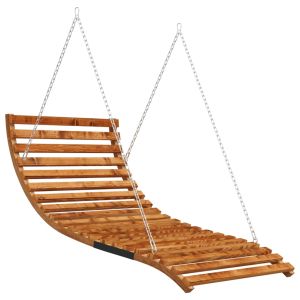 Cama baloiço 115x147x46cm madeira curvada c/ acabamento em teca