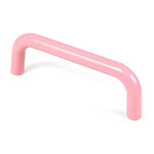 Puxador pega 96mm brilhante rosa, lote com 50