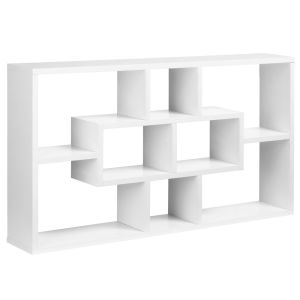 Estante de parede 85x14,5x47,5 cm aglomerado color blanco Homcom