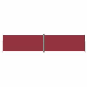 Toldo lateral retrátil 220x1000 cm vermelho
