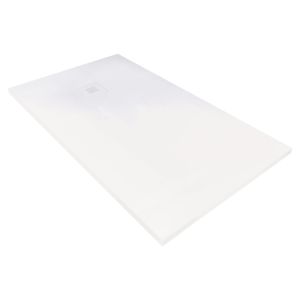 Ondee - base de duche nola 3 - cortável - 90x180 - resina - branco -batoque