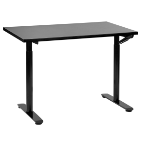 Secretária de pé ajustável manualmente destinas 120 cm 72 cm preto