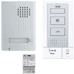 Kit de intercomunicador mãos-livres integral 2 fios branco - aiphone - da1d