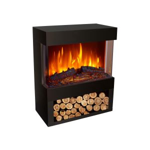Fogão elétrico de interior com tubo decorativo