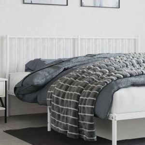 Cabeceira de cama 180 cm metal branco ptob1594