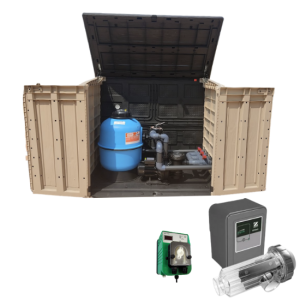 Casa de tratamento500 pool surface neptuno+zodiac salt chlorinator+ph