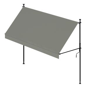 Toldo portátil exterior 2x1,2 m cityline lona cinza