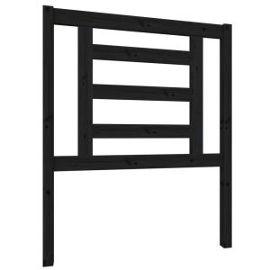 vidaXL cabecero de cama madera maciza de pino negro 81x4x100 cm