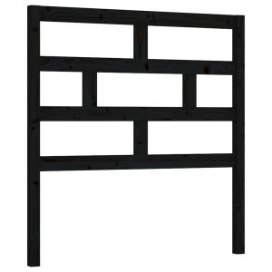 vidaXL cabecero de cama madera maciza de pino negro 81x4x100 cm
