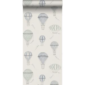 Borastapeter papel de parede  azul vintage acinzentado - 53 cm x 10.05 m