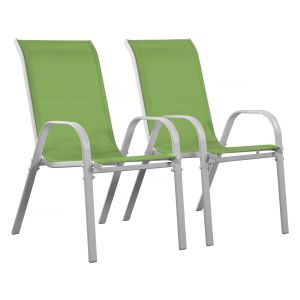 Poltrona de jardim textilene "cordoba" - fénix - verde- kit de 2
