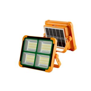 Refletor LED solar 100 w, portátil. 5 modos com ímã e suporte. Usb/solar.