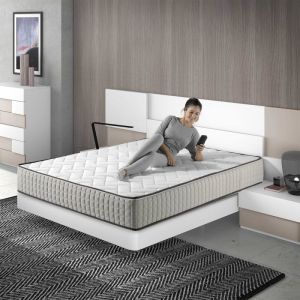 Ecode® colchão  deluxe alpes 24 cm, com capa removível e lavável 150x190