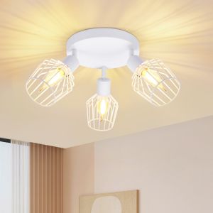 Nettlfe luminária de teto e14 branco 29x29