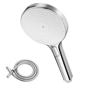 Ducha - auralum max - 4 modos ajustáveis - cromado - flexível 150cm - abs e
