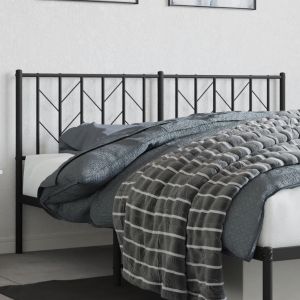 Cabeceira de cama 160 cm metal preto wgo8783