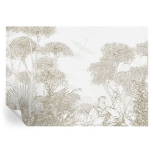 Papel de parede vinílico vegetação tropical 208x146 tulup