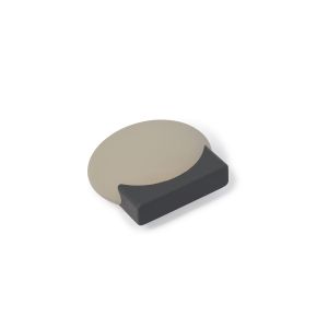 Rei | batente de porta decorativo elipse | tps cor areia | 55x48x23 mm | 1
