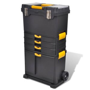 vidaXL caja de herramientas carrito portátil
