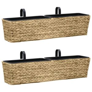 vidaXL conjunto de jardineras 2 unidades jacinto de agua