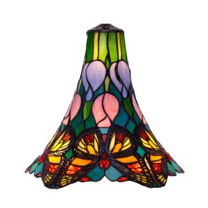 Abajur tiffany avulso, série borboleta, 25 cm de ø