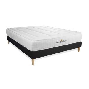 Conjunto de estrado preto + colchão royal palace bedding balmoral (130x210