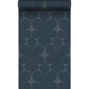 Origin papel de parede ornamento azul escuro 50 x 900 cm