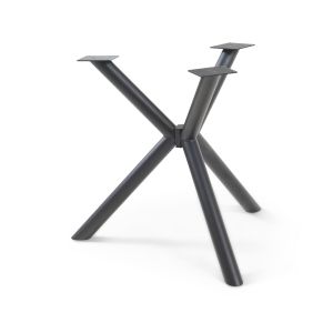 Armação de mesa viserinna em aço 94,5 x 94,5 x 73 cm preto [en.casa]