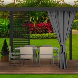 Cortinas para exteriores, cortinas de varanda, 1x155x200cm antracite