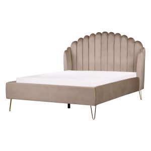 Cama veludo ambillou 140 x 200 cm taupe