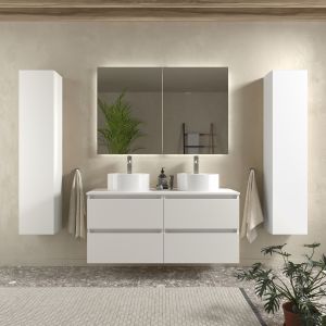 Móvel de banheiro bequia 120 cm branco|com pia