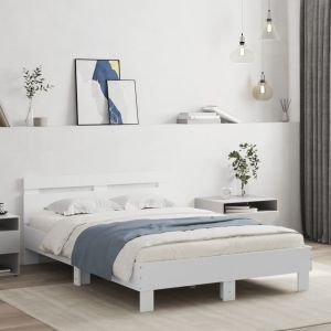 Cama c/ cabeceira 120x200 cm derivados madeira branco