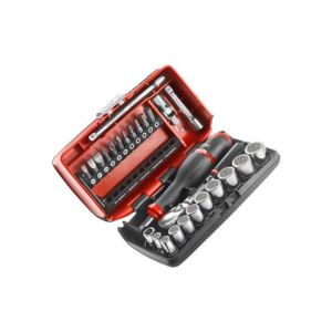 Facom jogo de chaves de soquete métrico 1/4 (6.3 mm) 25 peças rl.nano112