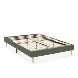 Base estofada bari 140x190 cm verde