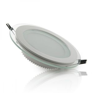Downlight LED 12w 1200lm 6000ºk vidro circular ø160mm 40.000h